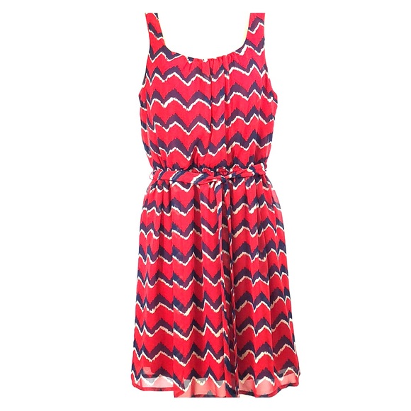 As U Wish Dresses & Skirts - As U Wish red and navy dress.
